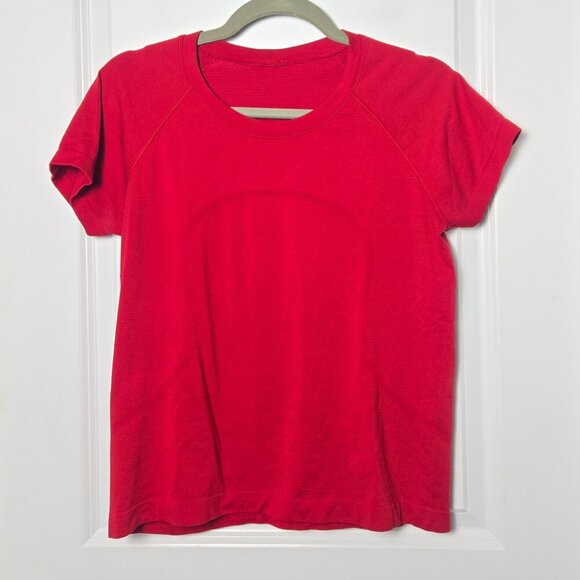 Lululemon Swiftly Tech Short Sleeve 2.0 *Race - 10 Dark Red - Picture 3 of 6
